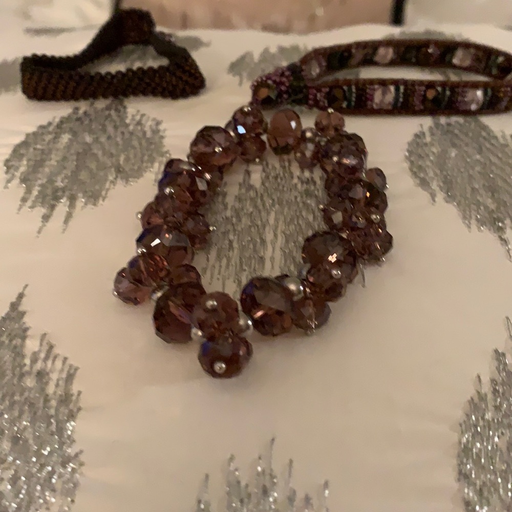 Lot of 3 beaded bracelets